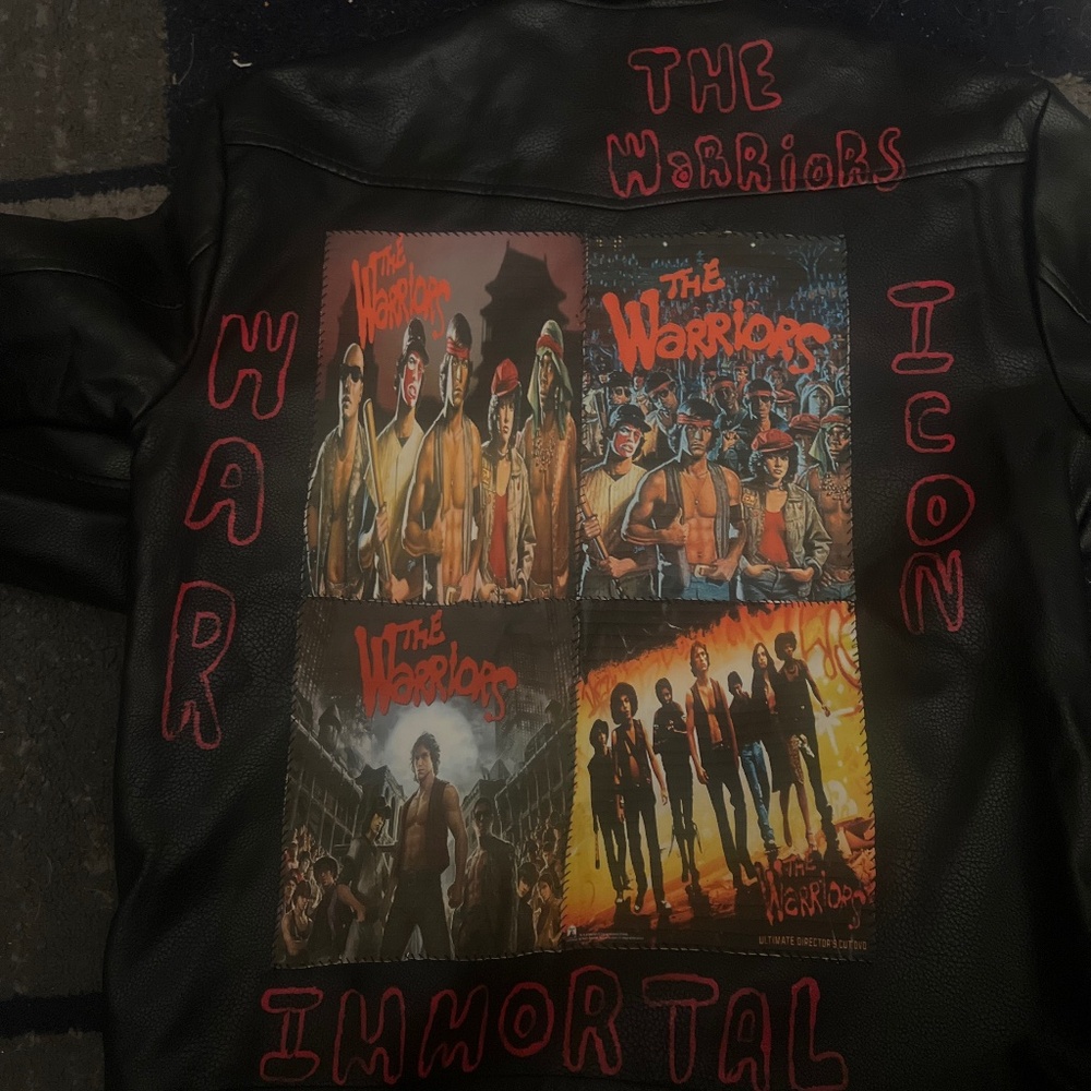 Leather warriors moto jacket